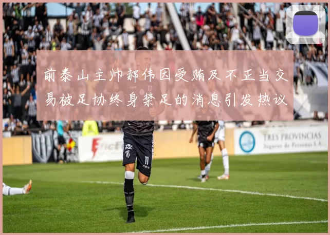 前泰山主帅郝伟因受贿及不正当交易被足协终身禁足的消息引发热议